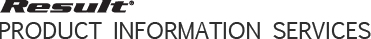 Result Product Information Services (RIS)
